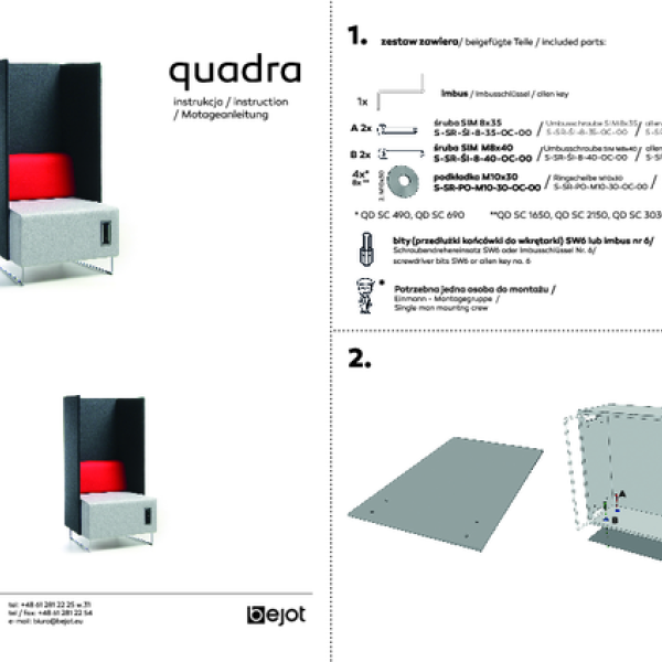 quadra scianki - instrukcja montażu